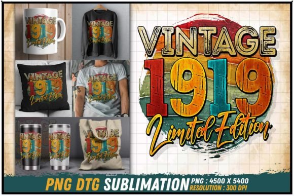 Download Vintage 1919 Limited Edition Retro Round - 1919 Collection
