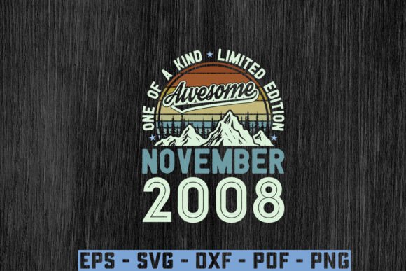 Download Awesome Since November 2008 Birthday Svg - Premium Resources