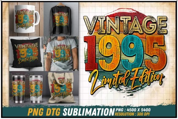 Download Vintage 1995 Limited Edition Retro Round - 1995 Collection