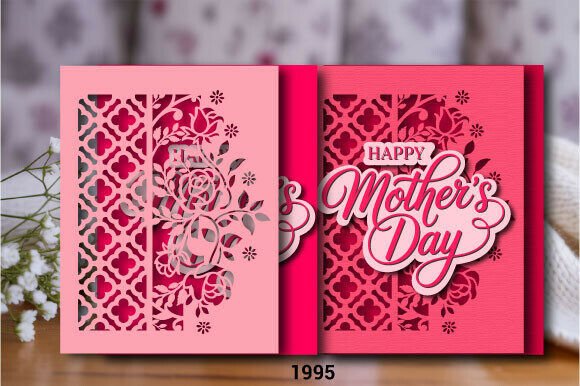 Download Mother’s Day Floral Card SVG Layer 1995 - 1995 Collection