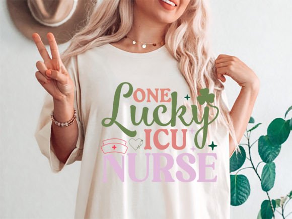 Download One Lucky ICU Nurse St. Patrick's Shirt - St. patrick's Collection