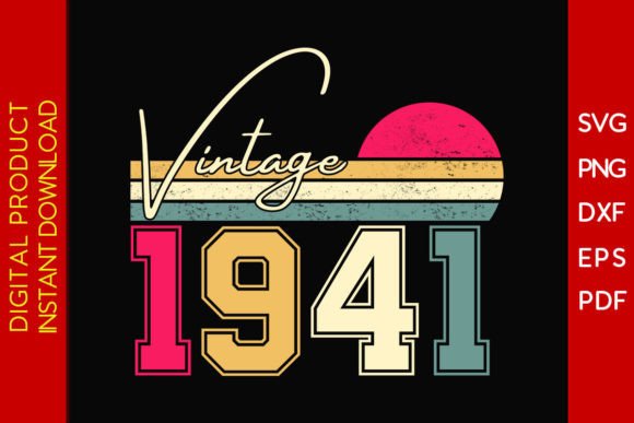 Download Vintage Classic Born in 1941 Birthday - Born Collection